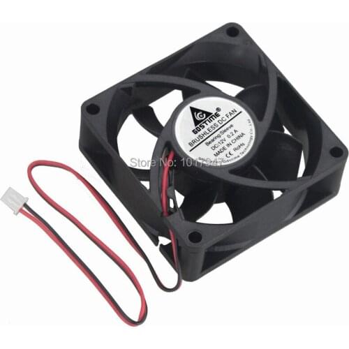 20Pieces LOT Gdstime DC 12Volt 2Pin 7025 7cm 70mm 70x70x25mm Machine DC Cooling Fan