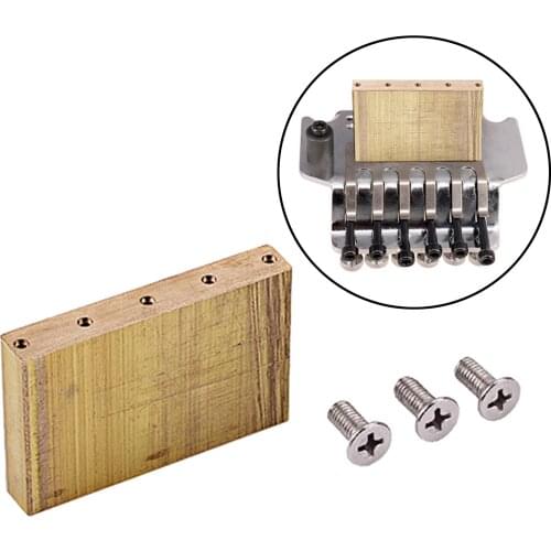 32mm Brass Tremolo System Bridge Block Accessories for Floyrose Electric Guitar Tremolo Bridge Upgrade Accessories Parts