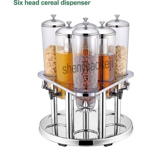 3L*6 dried fruit dispenser Grains candy storage sealed cans hotel buffet Beverage machine Food container cereal machine 1pc