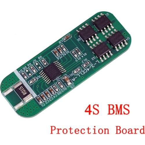 4S 14.8V 18650 lithium battery circuit protection board BMS 4MOS 8A discharge current DIY 14.8v 16.8V battery pack