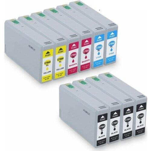 XIMO 10 Pack 786XL T786XL E786XL 786 INK CARTRIDGE for EPSON WORKFORCE PRO WF-4630