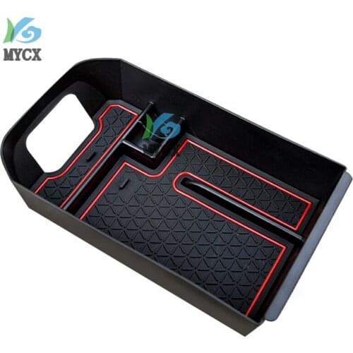 Car Center Console Armrest Storage Box Organizer Tray Fit For Toyota RAV4 2019 2020 Tray Holder Case Car Stowing Tidying