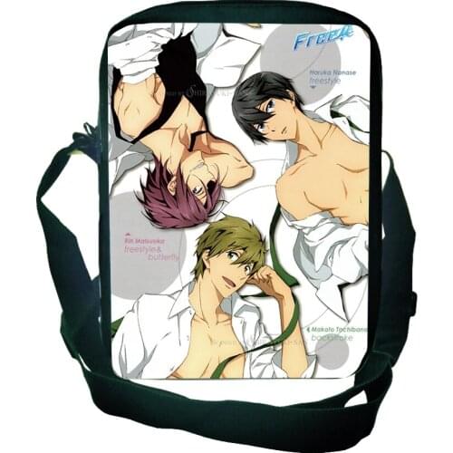 Bolsas Free Free! Swim Club Shoulder Bag Men Travel Bag Boys School Bag Girls Purse Sports Crossbody Bags Daily Feminina Handbag