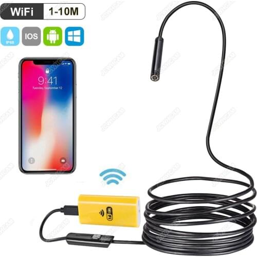 Newest Wireless 720P Mini Endoscope Camera HD Waterproof Snake Borescope Inspection Endoscopy For Iphone Android IOS PC Tablet