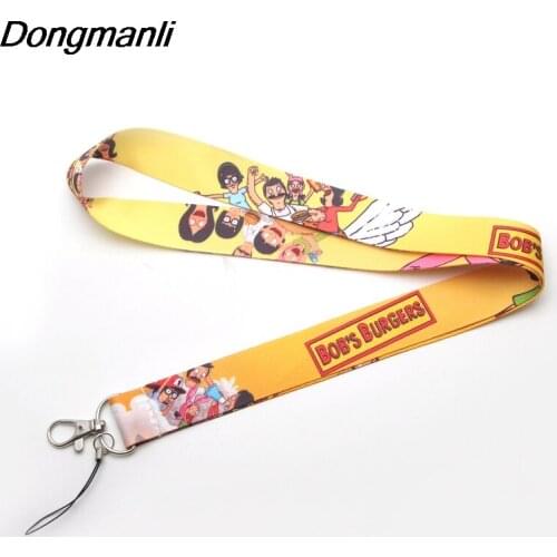 P2285 Dongmanli Burgers Lanyard keychain ID Card Pass Gym Mobile Phone Badge Holder Hang Rope Lariat Lanyard key holder