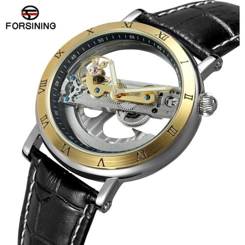 2019 FORSINING Mens Mechanical Watch Men Luxury Skeleton Automatic Watch Self-Wind Clock sport Wrist Watch Business Wristwatch