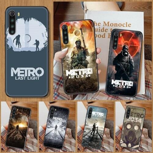 Game Metro 2033 Phone Case For Xiaomi Redmi Note 7 8 9 10 7A 8T 9A 9T 9S 10S Pro black painting back fashion bumper silicone