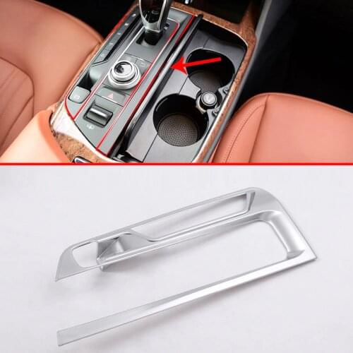 For Maserati Levante 2016 Car-Styling ABS Chrome Gear Shift Frame Cover Trim for Left hand drive Newest