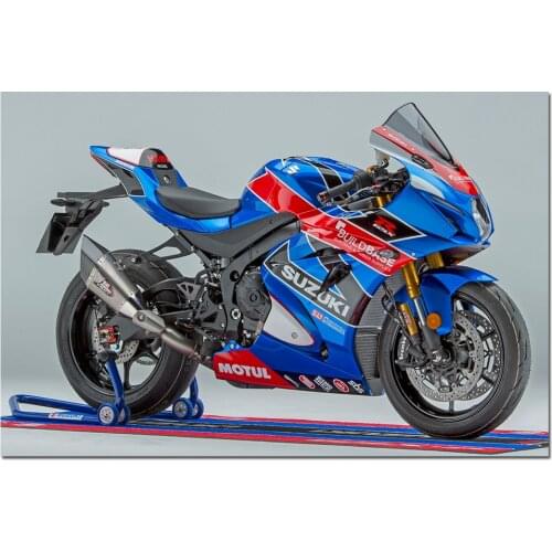 Suzuki GSX R1000R Buildbase Limited Edition Motorcycle Photo Wall Art Poster Canvas Painting Wall Pictures for Living Room Decor