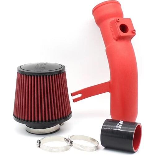 Car Air Filter Induction Kit High Flow Bent Stretch Tube Induction Tube Aluminum Kit For BMW Toyota Honda