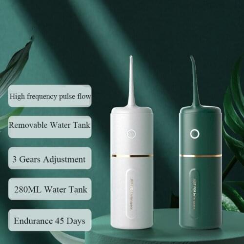 Upgrade Oral Irrigator Portable Water Dental Flosser USB Rechargeable Water Floss Teeth Cleaner 3 Modes IPX7 Waterproof
