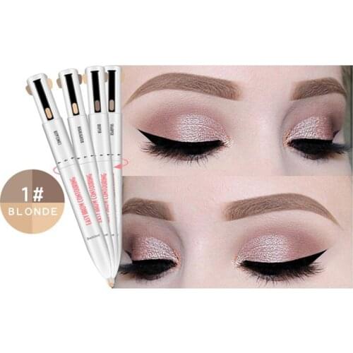 Long Lasting Easy Color Eyebrow Pen 4 In 1 Eyebrow Pencil Waterproof Drawing Eye Brow Pencil Women Makeup Cosmetic Tool