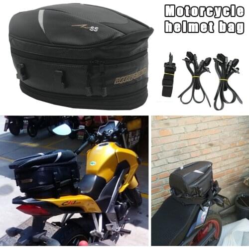 Motorcycle Tail Bags Motocross Rear Seat Bag Helmet Storage Bag Backseat Bag Large Capacity Outdoor Riding Backpack Tank Bag