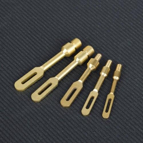 .22 .30 .40 410GA 12GA Gun Cleaning Jags Brush Kit Brass Spear Pointed Jags Slotted Cleaning Patch Loops Gun Cleaning Brush Kit