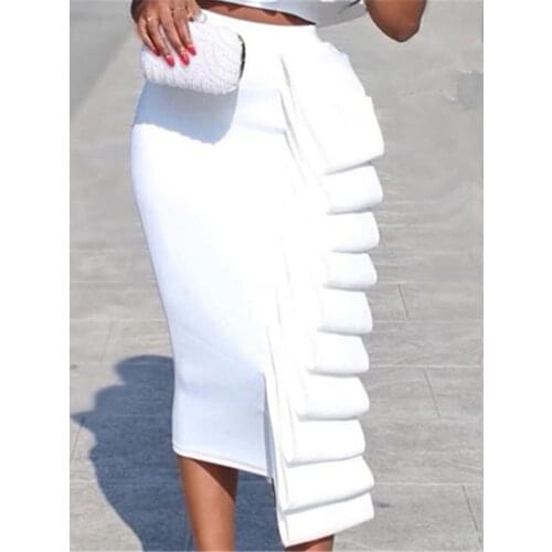 ONTINVA Midi Pencil Skirts
