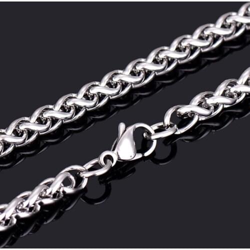 Necklaces mens keel chain neck stainless steel long necklace hip hop womens link chain necklaces fashion jewelry on the neck