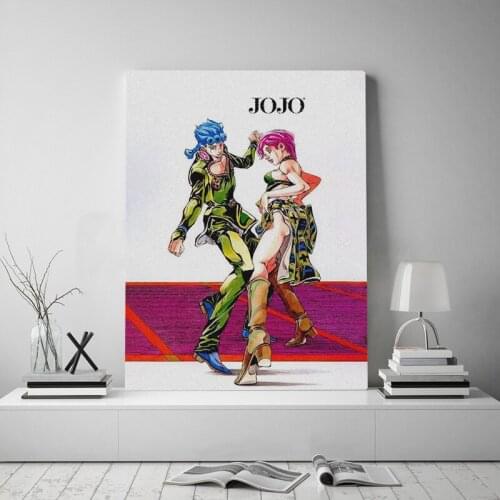 Prints Painting Anime Role Modular Pictures Giorno Giovanna Canvas Wall Art Jojo S Bizarre Home Decor Bedside Background Poster