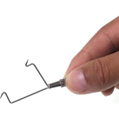 Fly Tying Bobbins Holder Fishing Fllies Processing Material Smooth Spool Stainless Steel and Brass Fly Fishing Lure Bait Making