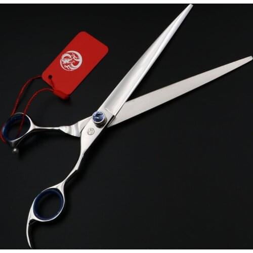 8 Inch Professional Pet Dog Scissors Grooming Straight Cutting Shears Kit for Animals Hair Scissors Japan440C