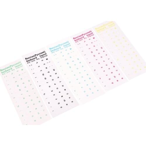 Clear Russian sticker Film Language Letter Keyboard Cover for Notebook Computer PC Dust Protection Laptop Accessories