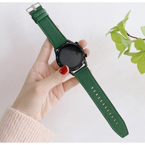 Genuine Leather Watch Band For Huawei HONOR GS Pro Watch Strap Luxury Elegant Leather Strap Bracelet For HONOR GS Pro Watchband