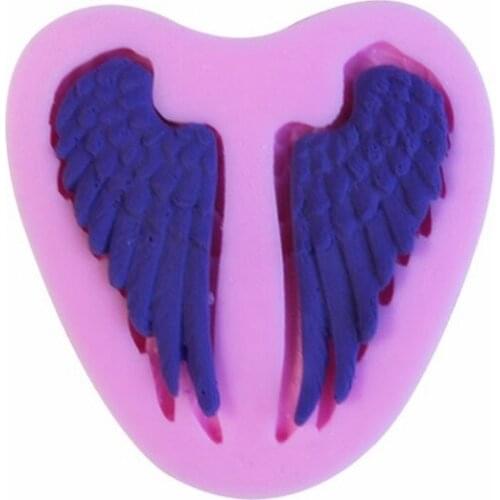 Angel Wings Shaped Silicone Cake Mold Kitchen Baking Mold Kitchen Non-stick Cake Decoration Party Sugar Craft Fondant Cake Tools