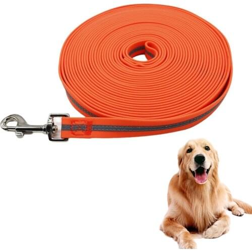5m 10m Waterproof PVC Dog Leash Long small Large Puppy big Dog Leash Reflective Recall Training Tracking Lead Easy to clean Rope