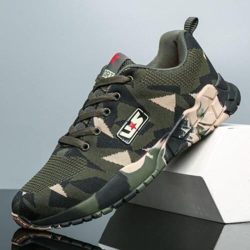Outdoor Sports Tactical Military Men Camouflage Green Sneakers For Climbing Shoes Women Mountain Hiking Trainers Mens Boots