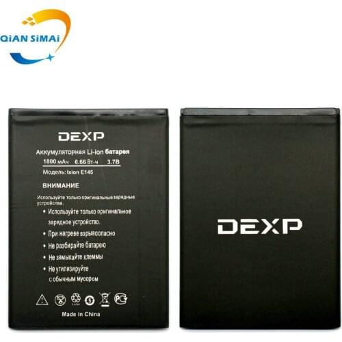 QiAN SiMAi 5PCS/Lot New 3.7V 1600mAh IXION E145 Battery for DEXP IXION E145 EVO SE Phone battery In Stock + Tracking Code