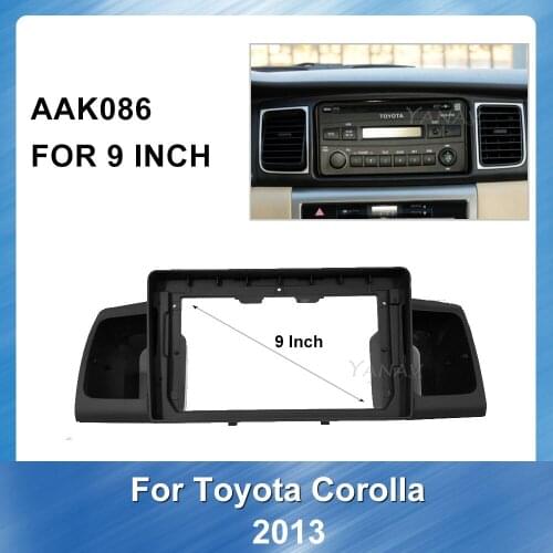 2 DIN Car Radio Fascia Frame Dash Panel For TOYOTA Corolla 2013 GPS Navigation Panel Mounting Dash Installation Frame Trim Kit