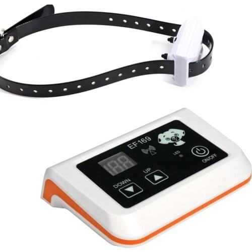 Wireless Dog Fence Boundary Container with IP65 Waterproof Dog Training Collar Receiver White Adjustable Pet Containment System