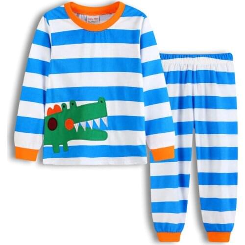 Kids Pajamas Sets Boys Spring Long Sleeve TShirt Pants Clothes Suit Pyjamas Girls Cartoon Pijamas Baby Sleepwear Home Wear 2-7Y