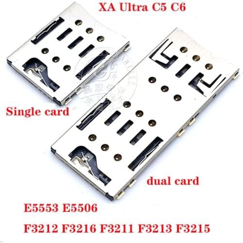 For Sony XA Ultra C5 C5 Ultra C6 F3212 F3216 F3211 F3213 F3215 E5553 E5506 deck Sim card slot