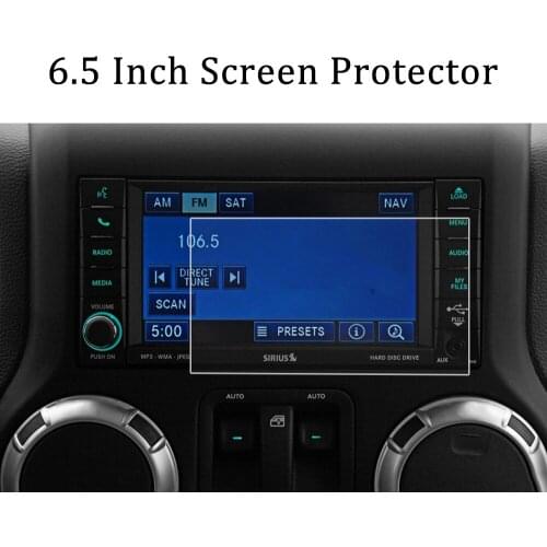 For Wrangler 2010 2011 2012 2013 2014 2015 2016 2017 and Wrangler JK 2018 6.5 Inch Car GPS Screen Protector Tempered Glass Film