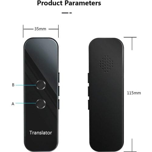 G6 Translator Tempered Glass & Aluminum Alloy Photo& Bilateral Translation Support Characters Synchronization and Voice