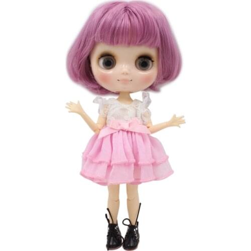 DBS blyth Middie Doll joint body pink hair short bob hair 1/8 20cm BL1063 anime girls gift