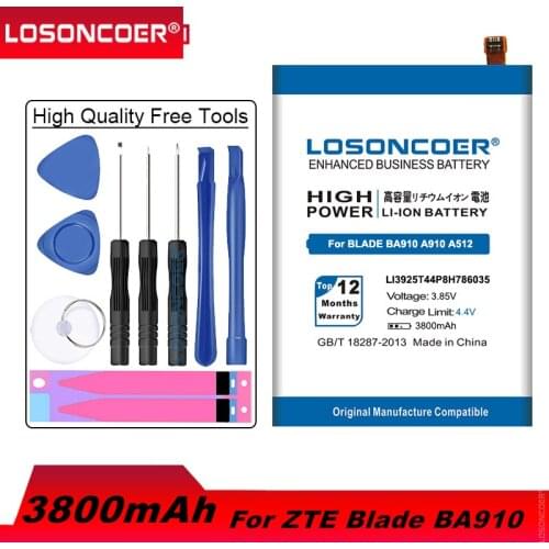 LOSONCOER ZTE Blade A910 Phone Batteries China