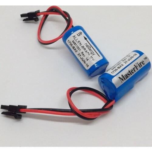 MasterFire 3pcs/lot High Quality 1200mAh PLC Controller Battery for Allen Bradley 1756-BA2 BR2/3A-AB 3V Lithium Batteries