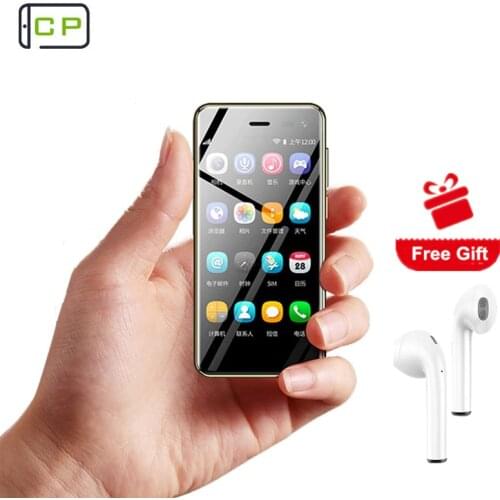 Ulcool U2 Android 8.1 Mini Portable Cell Phone 4G Lte 3.15" Quad Core Dual SIM Telefon Leather Luxury Smallest SmartPhone