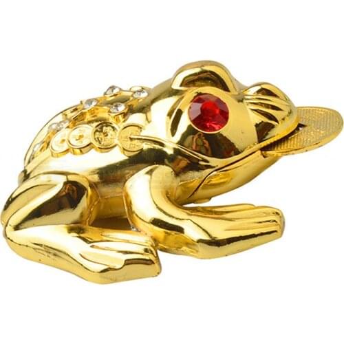 Feng Shui Toad Money LUCKY Fortune Wealth Chinese Golden Frog Coins Home Office Decoration Tabletop Ornaments Lucky Gifts