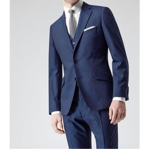 New Classic Men’s Suit Smolking Noivo Terno Slim Fit Easculino Evening Suits For Men light gray lapel wedding groom Mature man