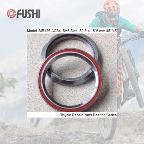 MR136 Bearing 32.8*41.8*6mm 45/45 ( 1 PC ) ACB418H6 Balls Bicycle 1-1/4 Inch Headset Repair Parts Ball Bearings
