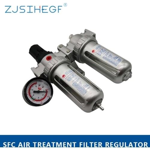 SFC-400/SFC-300/SFC-200 BSP Thread Air Compressor Air Treatment Filter Regulator Oil Water Separator Trap Valve