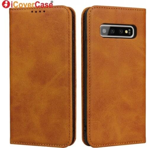 Luxury Case For Samsung Galaxy S10 Case S10+ Plus S10e S10 5G Leather Flip Magnetic Cover Soft TPU Book Wallet Phone Case Coque