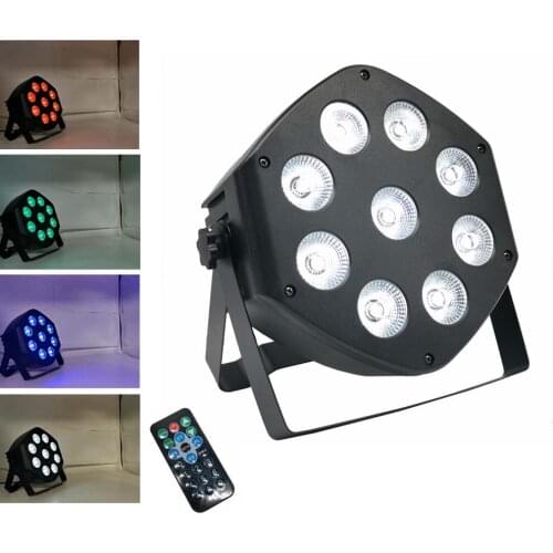 LED Par Lights 9X10W DJ LED RGBW Par Light RGBW 4IN1 Wash Disco Light DMX Controller DJ Effect For Small Paty KTV Stage Lighting