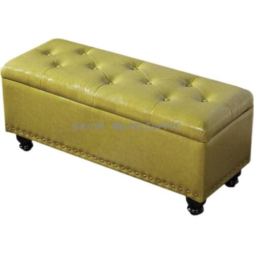 Shoe changing stool clothing store rest stool storable sofa stool doorway shoe cabinet storage box bed bed tail fitting room sto