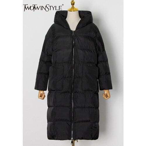 TWOTWINSTYLE Women's Parkas With A Hood