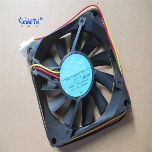 2PCS 8015 12V D08R-12TL 12B 8Cm Silence Cooling fan With 0.08A 80*80*15mm 3 Wires 3Pins For Case Power Supply