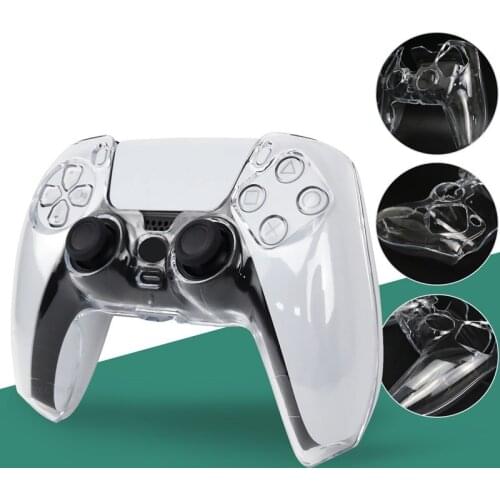 For PS5 Crystal Hard PC Protection Case For Sony PlayStation Dualshock 5 Case Wear-resistant Washable Cover for PS5 Accessories