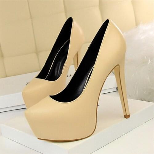 Women Shoes 5.5cm Platform Model T Stage Pumps Show Thin High-heeled Shoes 13.5 Cm Female Wedding Shoes Sexy Prom